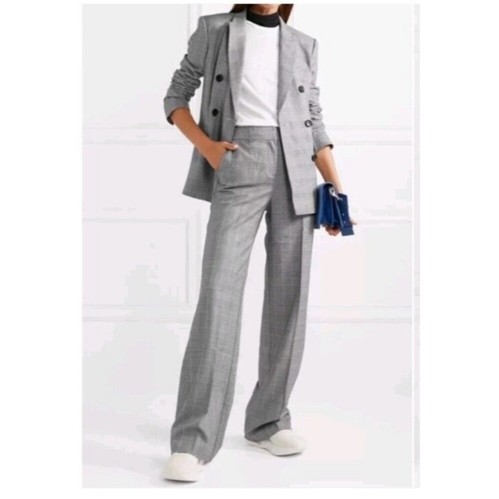 Equipment Tabitha Simmons Plaid wide leg pants